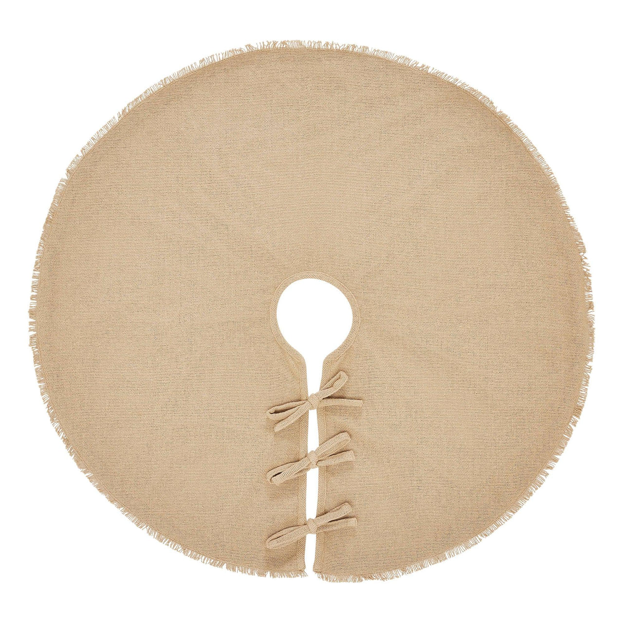 Yuletide Burlap Tan Tree Skirt 48 VHC Brands