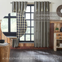 Thumbnail for My Country Panel with Attached Scalloped Layered Valance Set of 2 84x40 - The Fox Decor