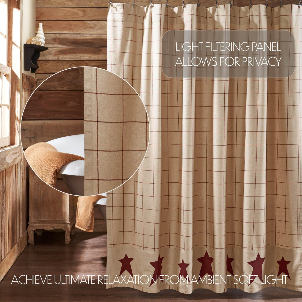 Connell Shower Curtain 72x72 - The Fox Decor