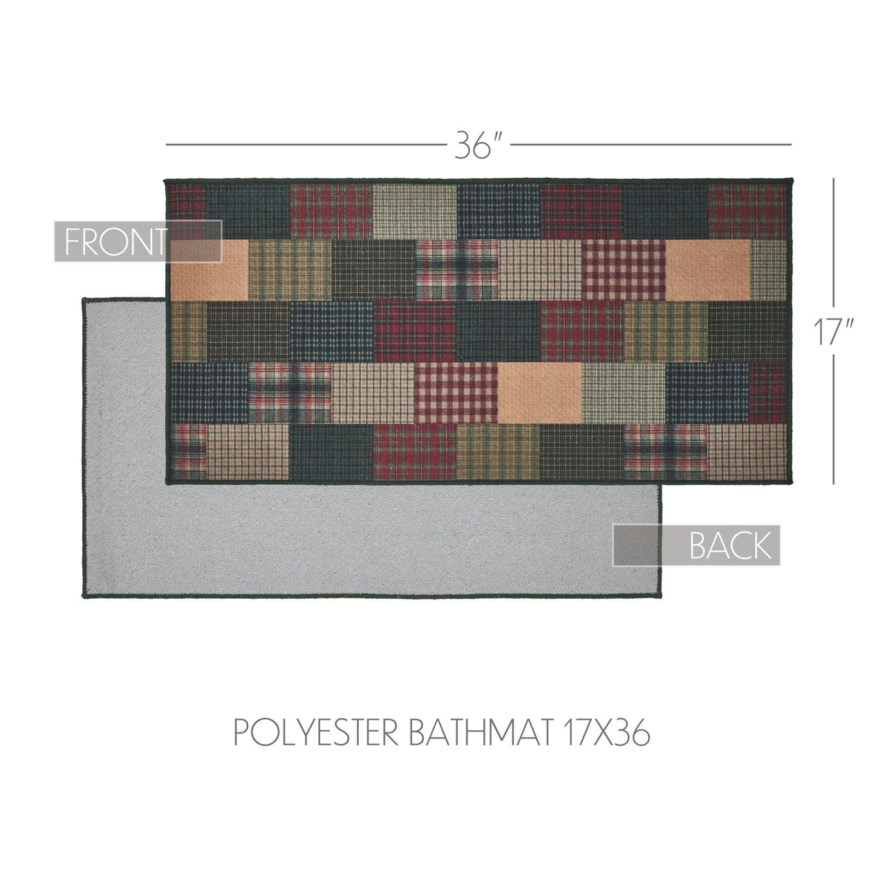 Tea Cabin Polyester Bathmat 17x36 - The Fox Decor