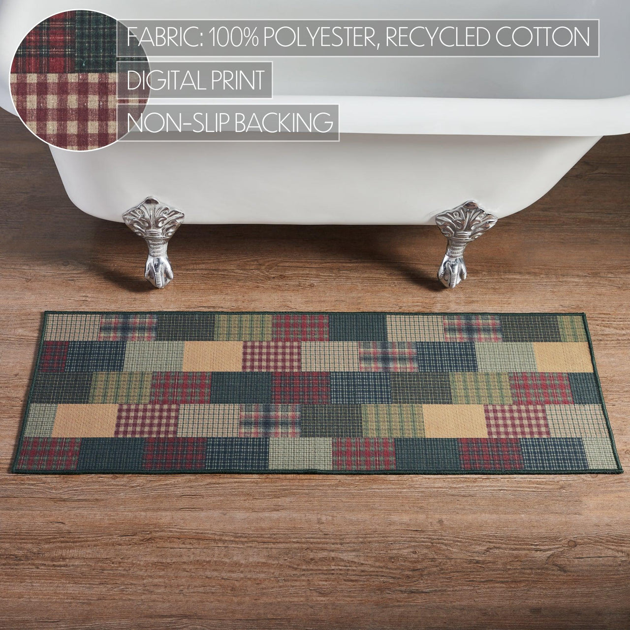 Tea Cabin Polyester Bathmat 17x48 - The Fox Decor