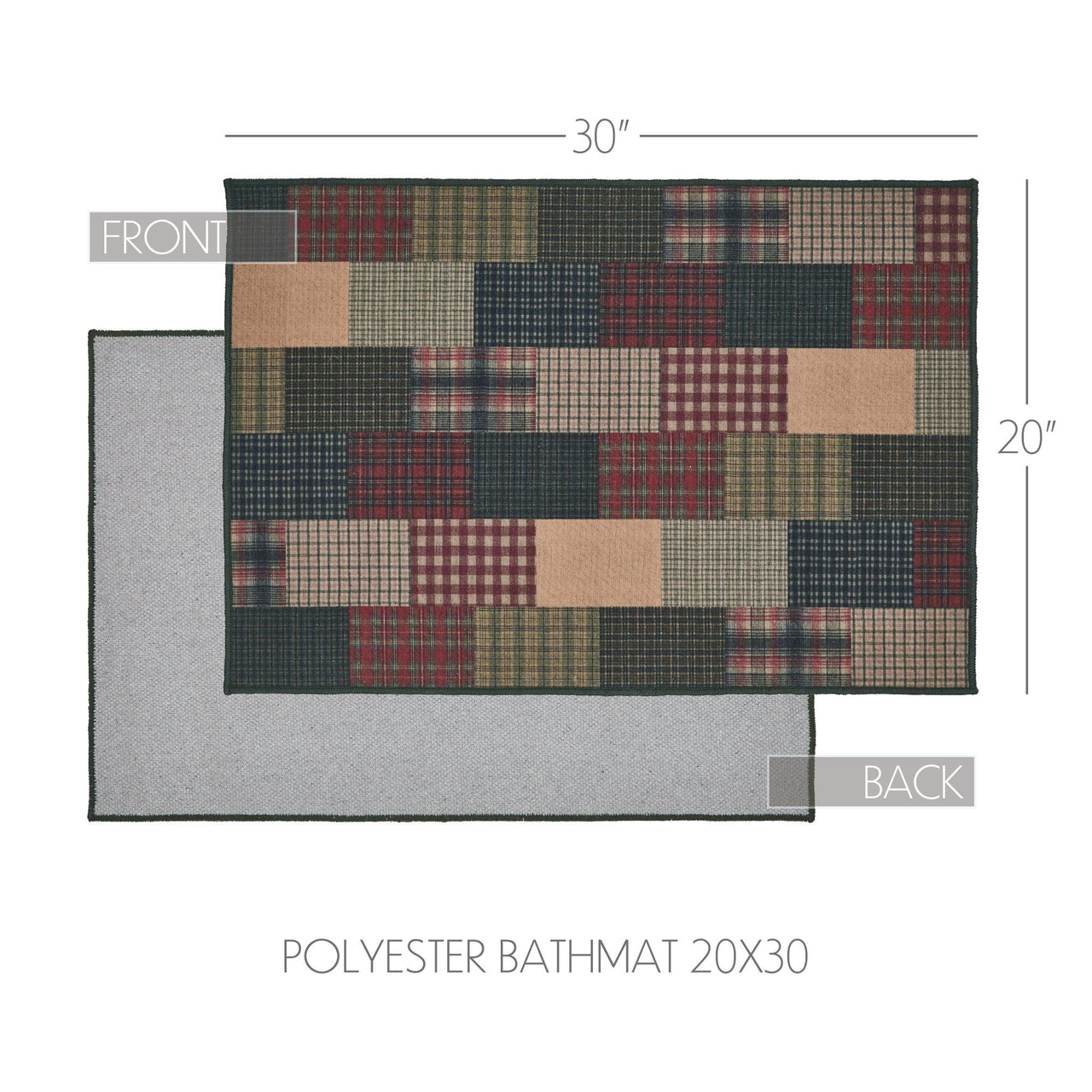 Tea Cabin Polyester Bathmat 20x30 - The Fox Decor
