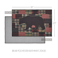 Wyatt Bear Polyester Bathmat 20x30 - The Fox Decor