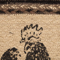 Thumbnail for Sawyer Mill Charcoal Poultry Jute Braided Placemat Set of 6 - The Fox Decor