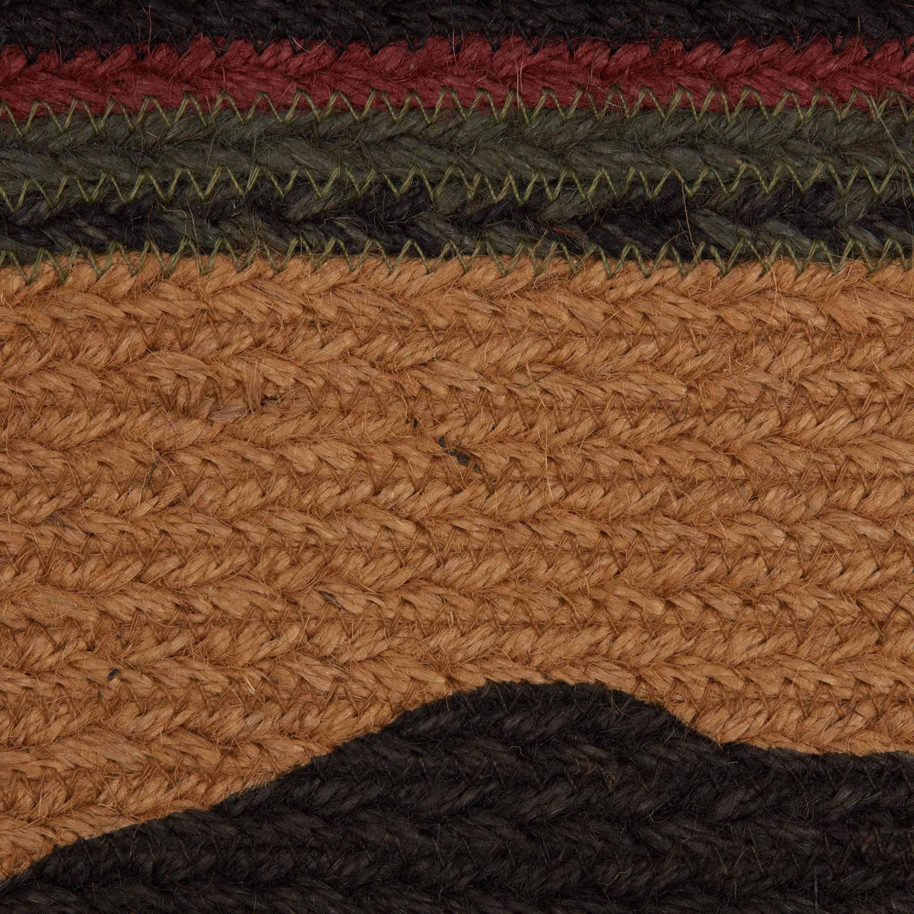 Wyatt Stenciled Bear Jute Braided Placemat Set of 6 - The Fox Decor