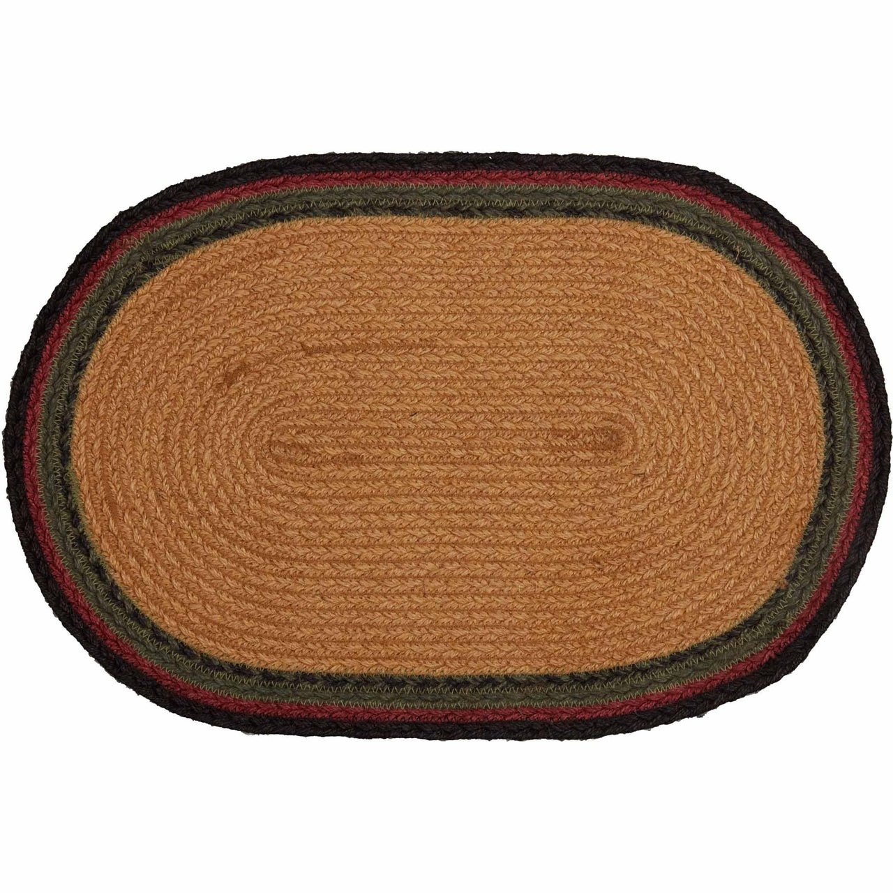 Wyatt Stenciled Bear Jute Braided Placemat Set of 6 - The Fox Decor