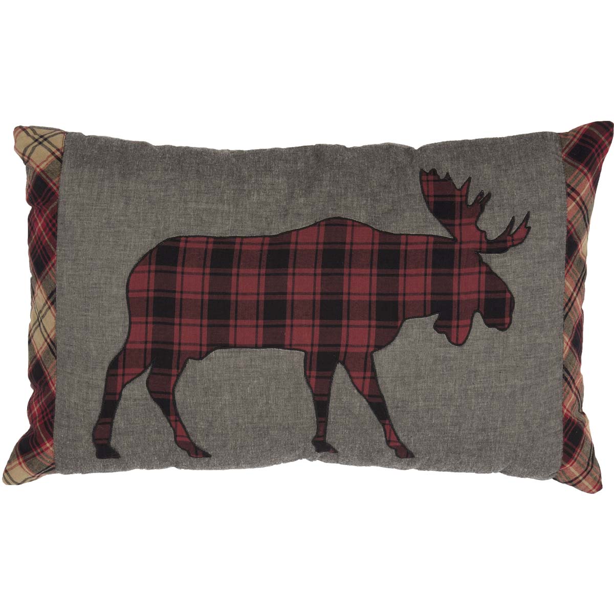 Cumberland Moose Applique Pillow 14"x22" VHC Brands - The Fox Decor