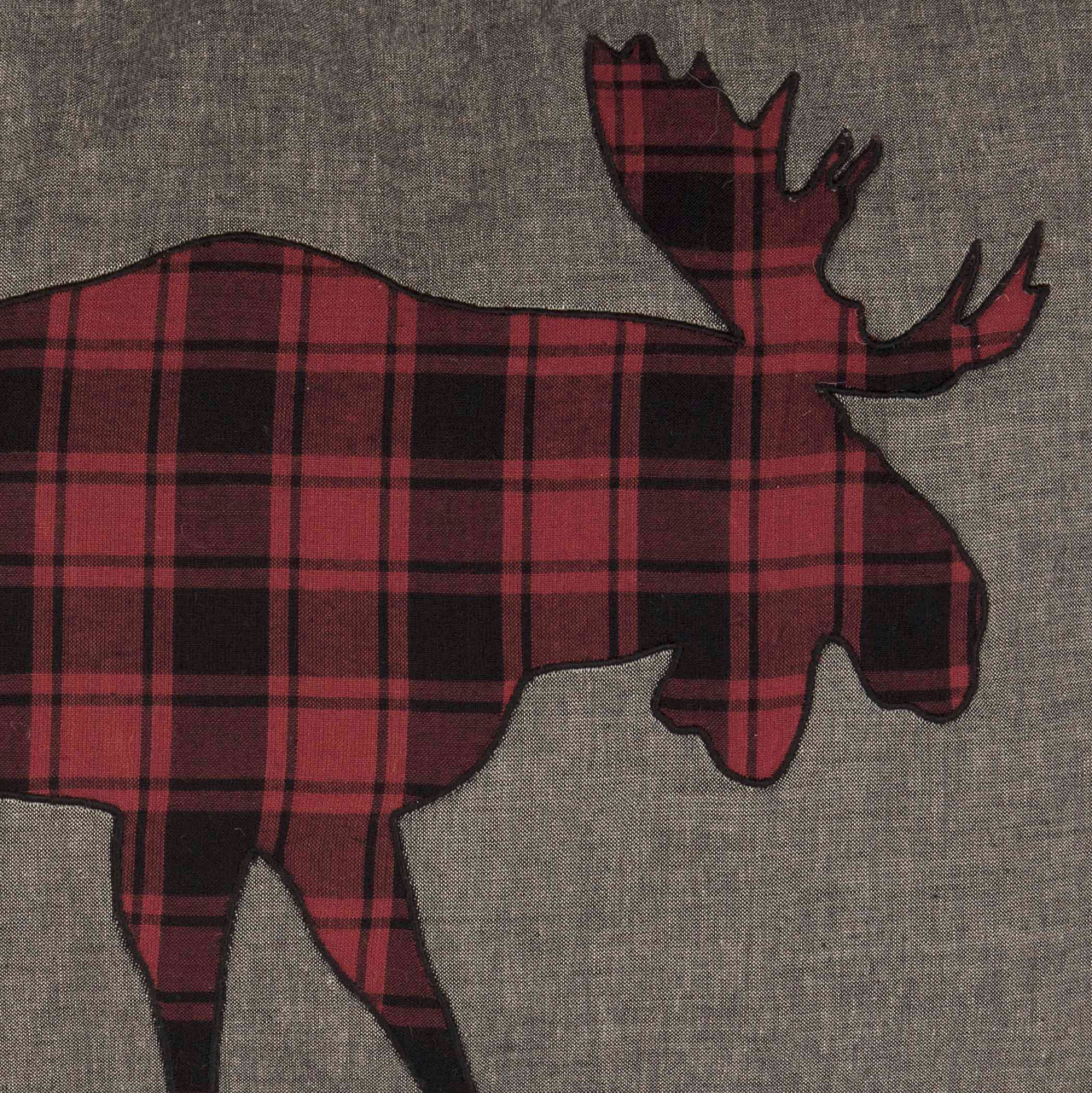 Cumberland Moose Applique Pillow 14"x22" VHC Brands - The Fox Decor