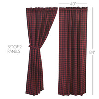 Thumbnail for Cumberland Panel Curtain Set of 2 84x40 - The Fox Decor