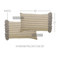 Thumbnail for Sawyer Mill Charcoal Standard Pillow Case Set of 2 21x30 VHC Brands