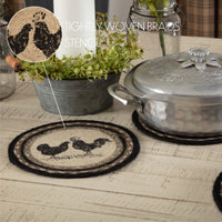 Thumbnail for Sawyer Mill Charcoal Poultry Jute Trivet 8