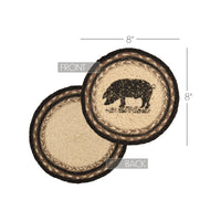 Thumbnail for Sawyer Mill Charcoal Pig Jute Trivet 8