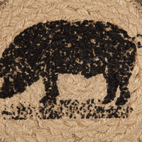 Thumbnail for Sawyer Mill Charcoal Pig Jute Trivet 8