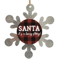 Look At Frosty Go Snowflake Ornament 3 asstd - The Fox Decor
