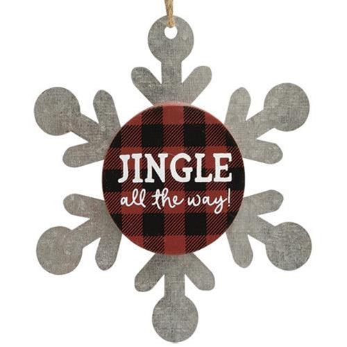 Look At Frosty Go Snowflake Ornament 3 asstd - The Fox Decor