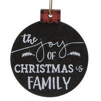 The Joy Of Christmas Ornament 3 asstd - The Fox Decor
