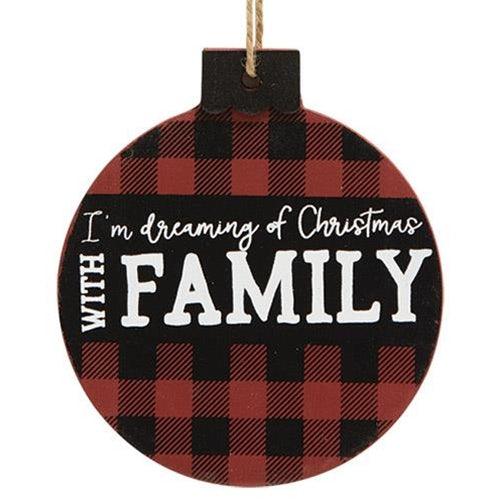 Home For Christmas Ornament 3 Asstd - The Fox Decor