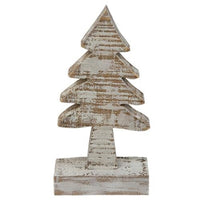 Thumbnail for Distressed White Wooden Christmas Tree 6 inch