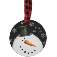 Thumbnail for 3 Set Happy Snowman Ornaments
