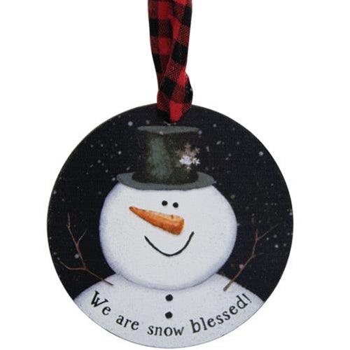 3 Set Happy Snowman Ornaments - The Fox Decor
