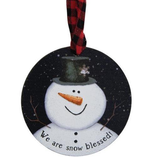 3 Set Happy Snowman Ornaments