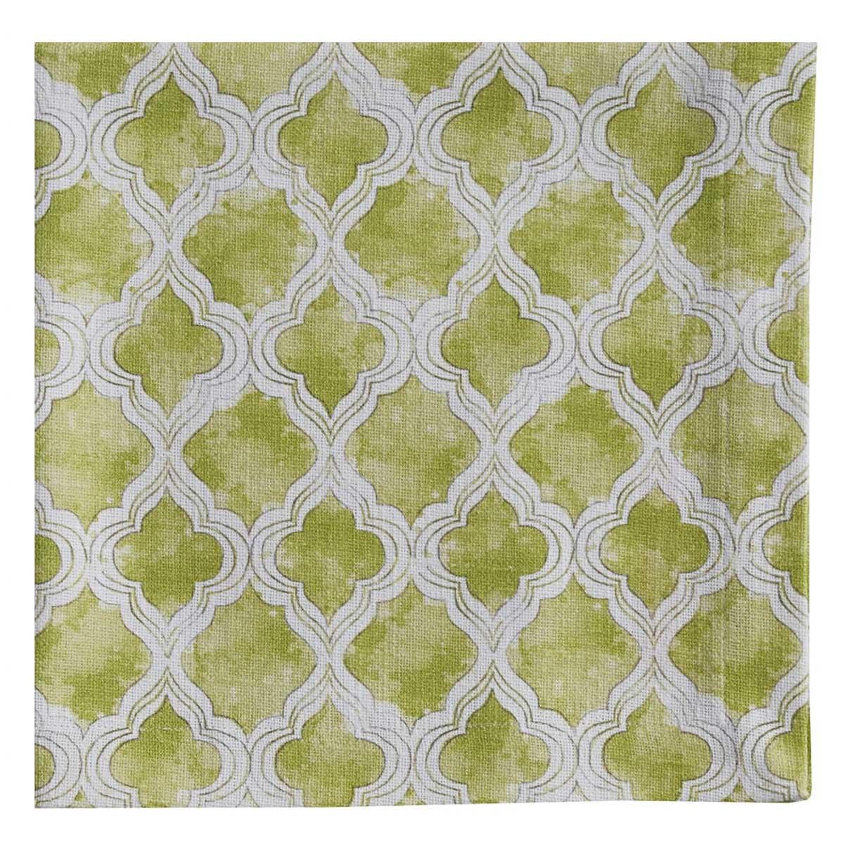 Watercolor Geo Green Napkin Set of 12 Park Designs - The Fox Decor
