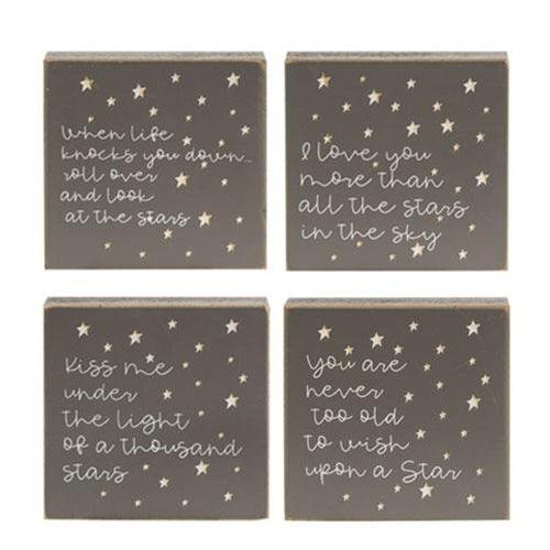 Stars Sentiment Block 4 Asstd - The Fox Decor