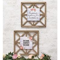 Where the Heart Is Lattice Sign 2 Asstd - The Fox Decor