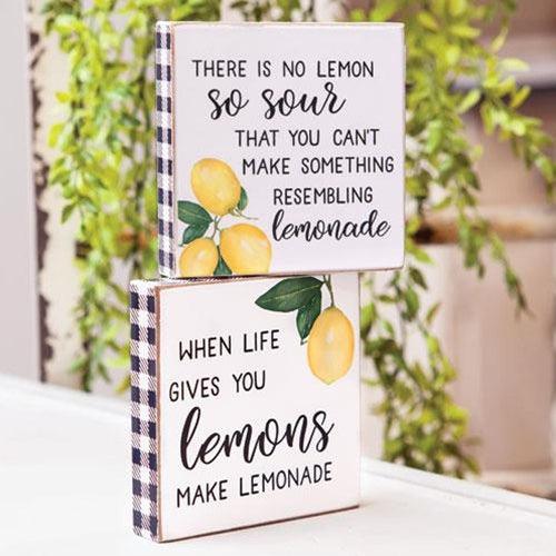 Lemonade Square Block 2 Asstd - The Fox Decor