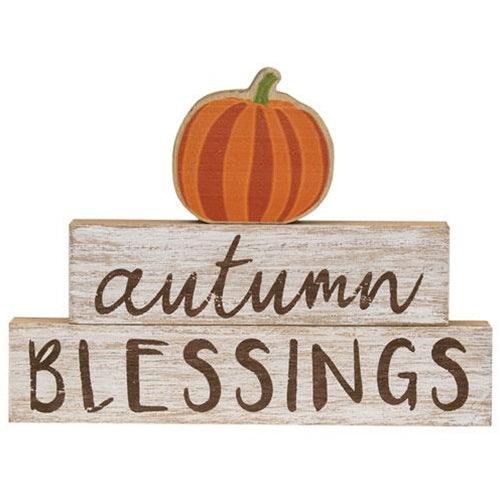 3 Set Autumn Blessings Pumpkin Stackers - The Fox Decor