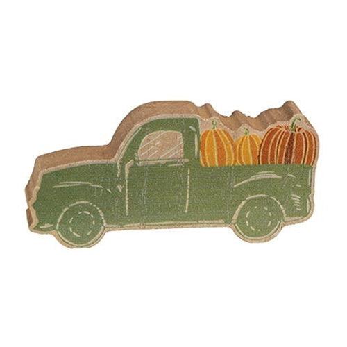 3 Set Welcome Autumn Green Truck Blocks