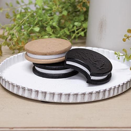 3 Set Wooden Cream-Filled Cookies - The Fox Decor