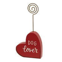 Thumbnail for Dog Love Wooden Heart Photo Holder - The Fox Decor