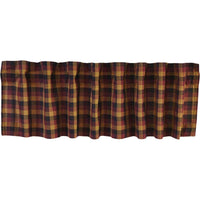 Thumbnail for Heritage Farms Primitive Check Valance Curtain 16x60 - The Fox Decor