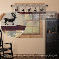 Thumbnail for Wyatt Deer Valance Curtain 16x72