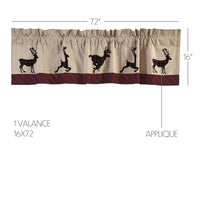 Thumbnail for Wyatt Deer Valance Curtain 16x72