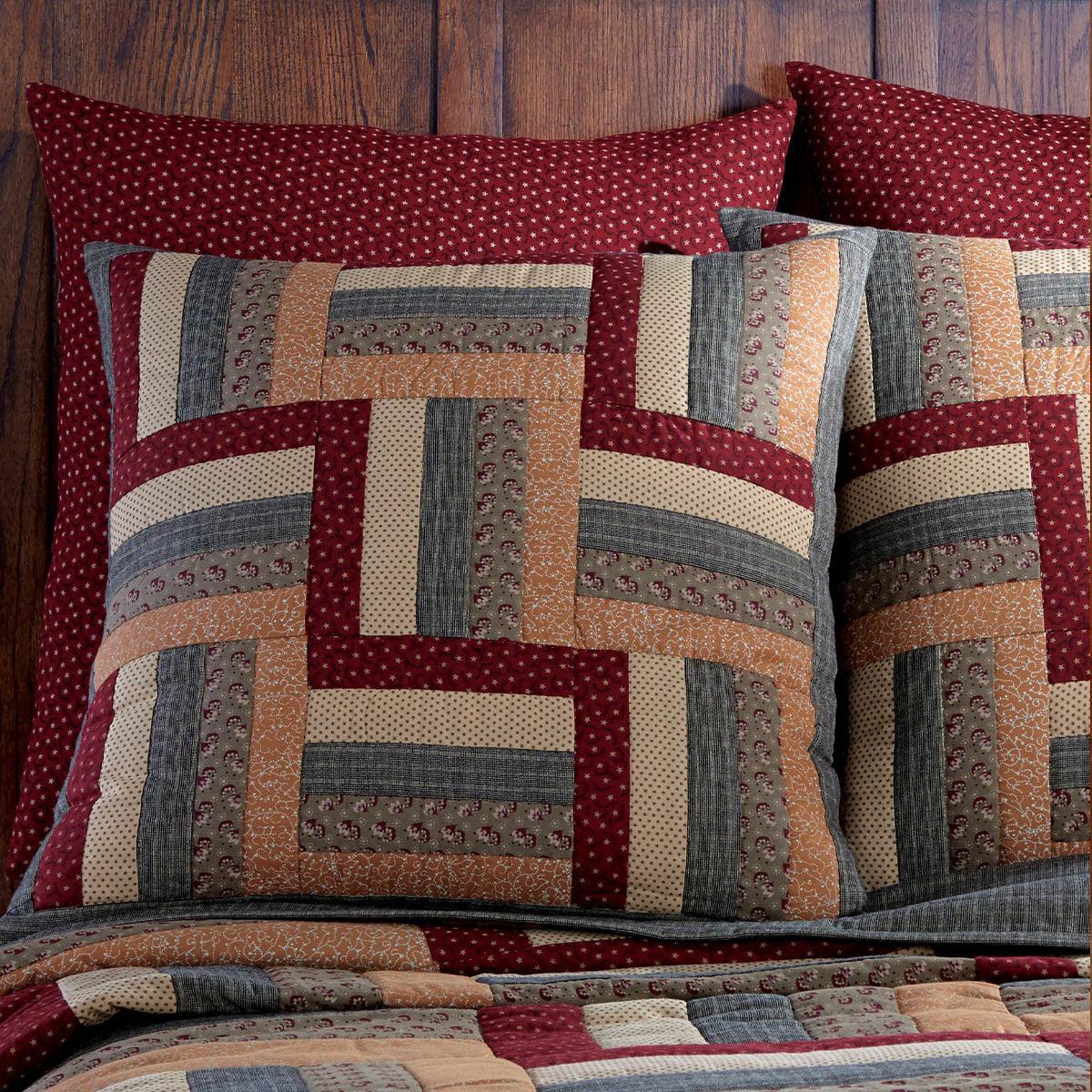 Hearth&Home Euro Sham Ptchwrk - Set of 2 Park Designs - The Fox Decor