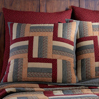 Thumbnail for Hearth&Home Euro Sham Ptchwrk - Set of 2 Park Designs