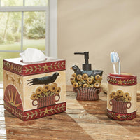 Thumbnail for Folk Crow Bath Toothbrush Hold Set of 8 Park Designs - The Fox Decor