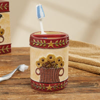 Thumbnail for Folk Crow Bath Toothbrush Hold Set of 8 Park Designs - The Fox Decor