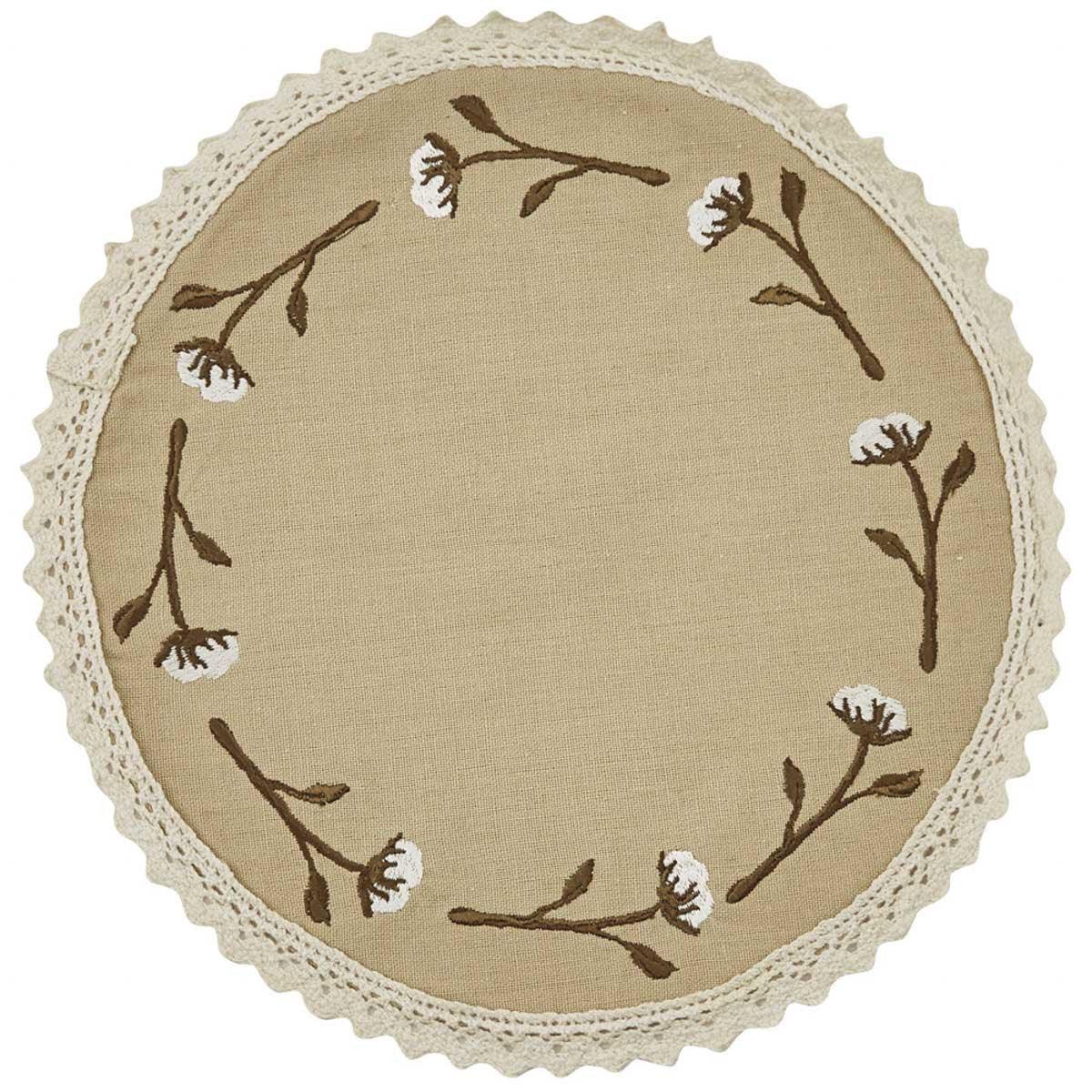 Cotton Bolls Accent Mat Park Designs - The Fox Decor