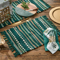 Thumbnail for Patricia Heaton Home Rainforest Chindi Table Runner 36