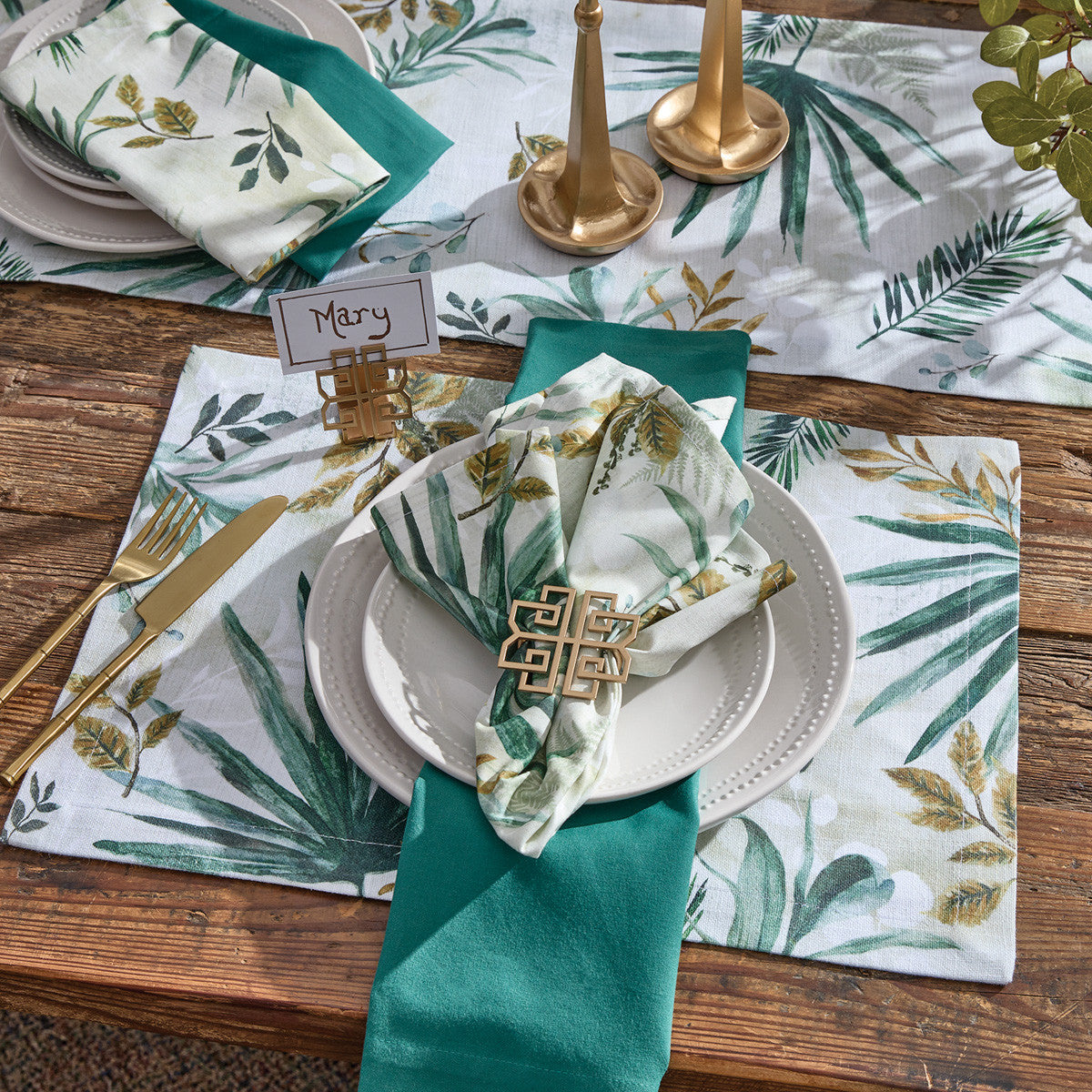 Patricia Heaton Home Rainforest Table Runner 54" L Set of 2 Park Designs