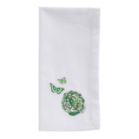 Thumbnail for Patricia Heaton Home Florals And Flitters Embroidered Napkin Green Set of 12 Park Designs