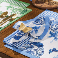 Thumbnail for Patricia Heaton Home Florals And Flitters Printed Napkin  Blue Set of 12 Park Designs