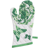 Thumbnail for Patricia Heaton Home Florals And Flitters Floral Oven Mitt Green Set of 2 Park Designs