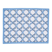 Thumbnail for Patricia Heaton Home Geo Reversible Placemat Blue Set of 12 Park Designs