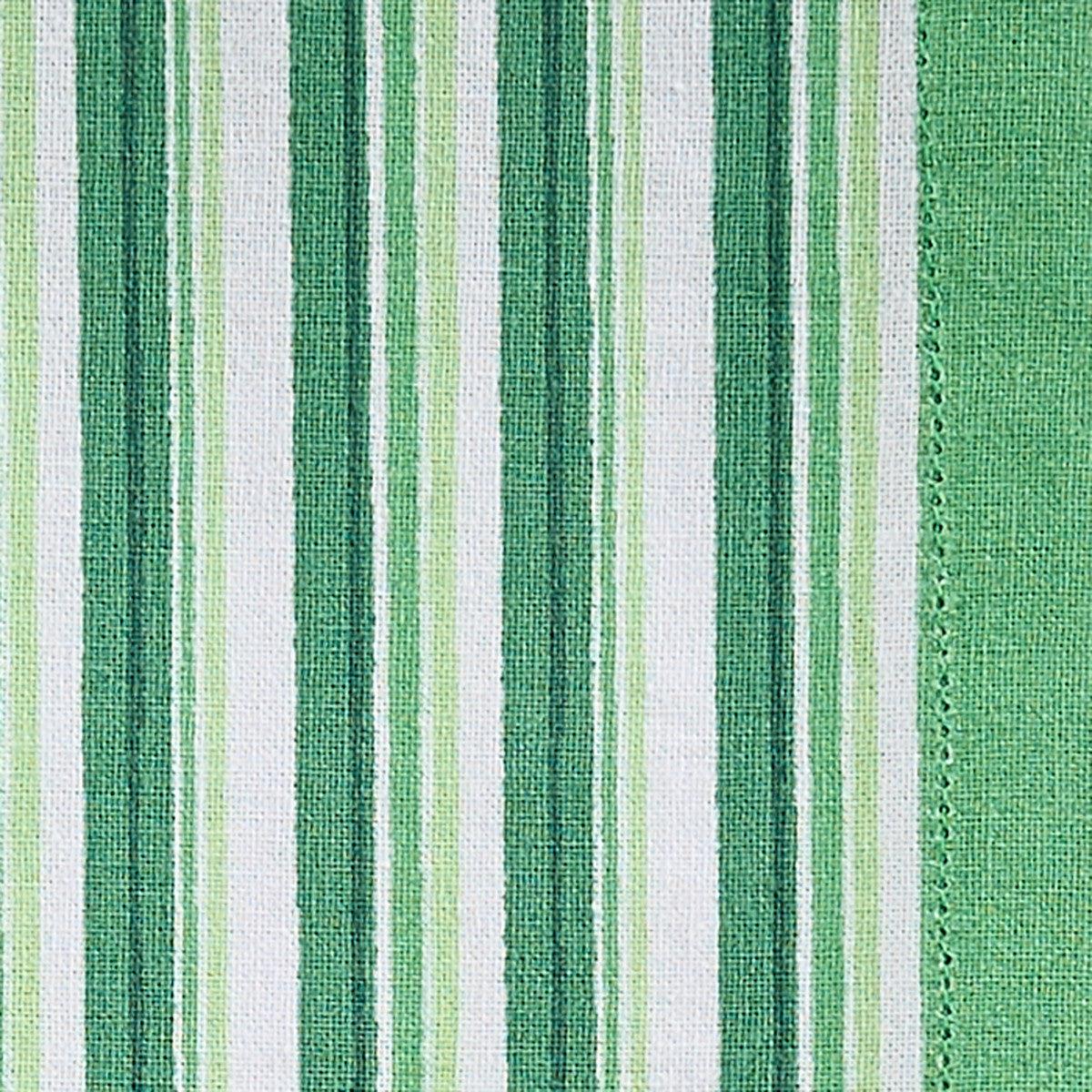 Patricia Heaton Home Geo Printed Stripe Napkin Green Set of 12 Park Designs - The Fox Decor