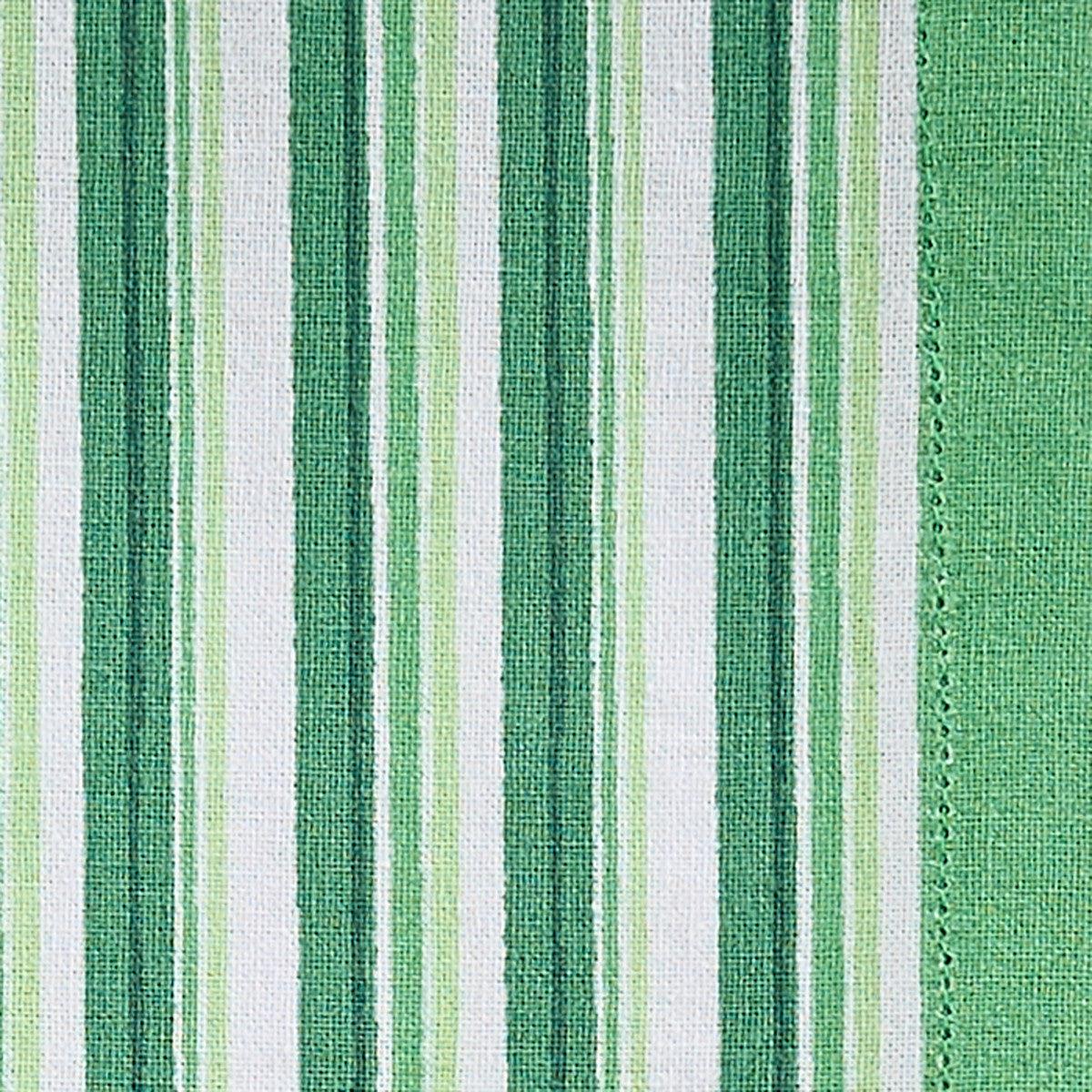 Patricia Heaton Home Geo Printed Stripe Napkin Green Set of 12 Park Designs