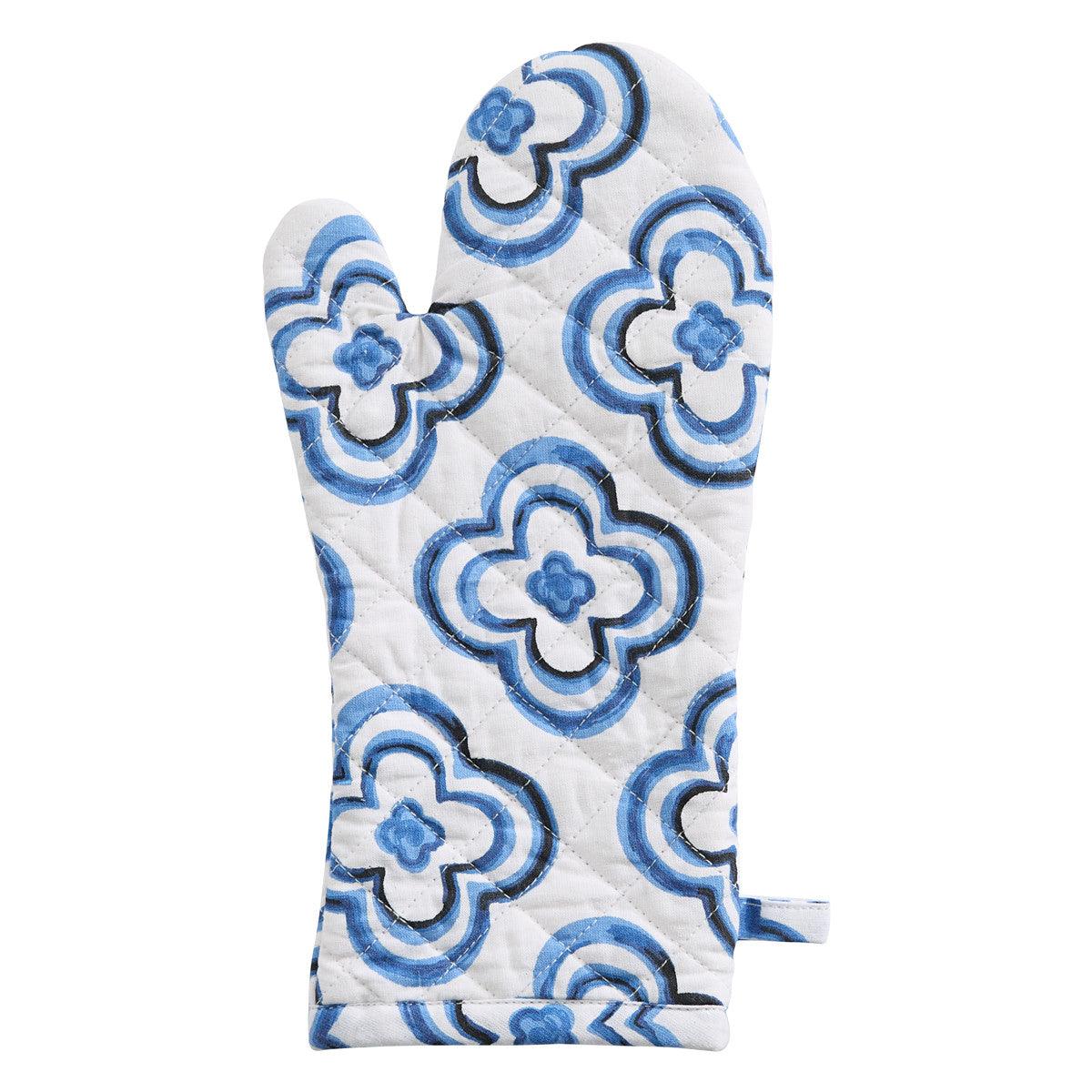 Patricia Heaton Home Geo Oven Mitt Blue Set of 2 Park Designs